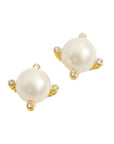 Vintage-Style Rhinestone Earrings(Gold-Plated Brass)