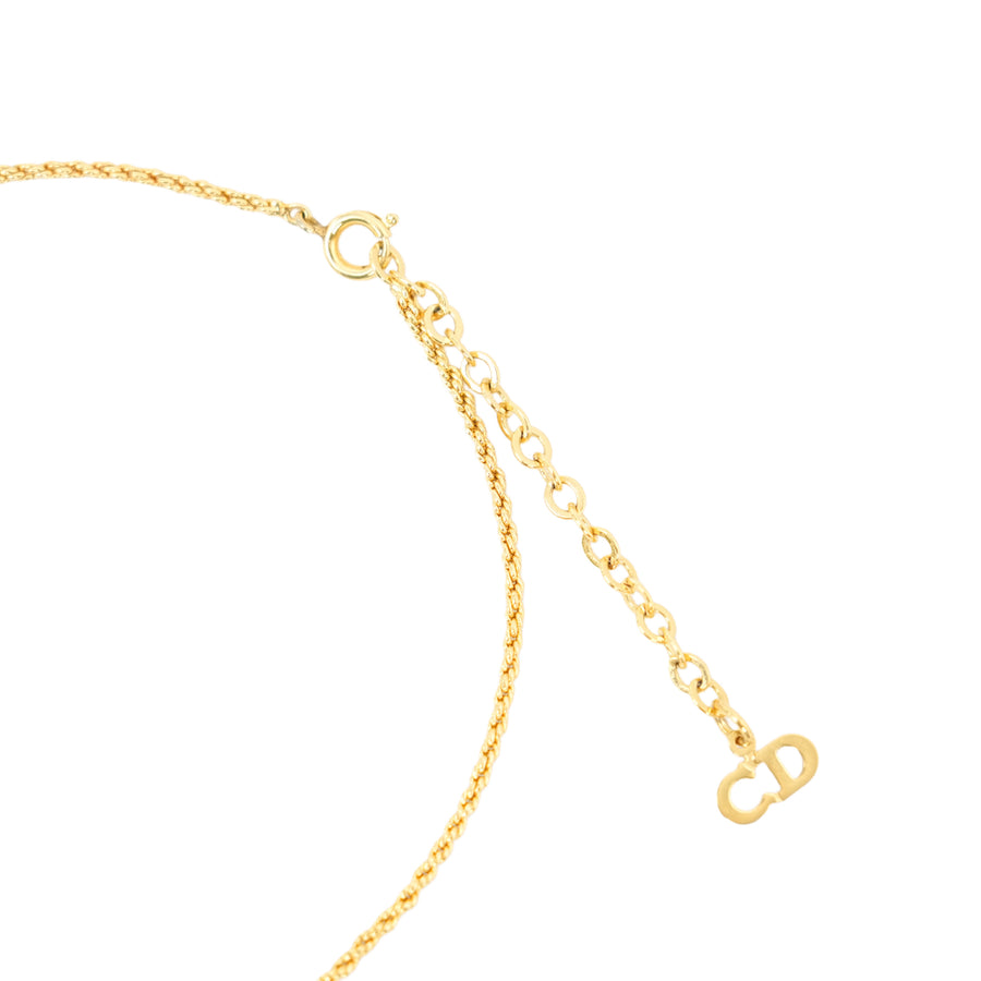 CHRISTIAN DIOR CD Logo Necklace