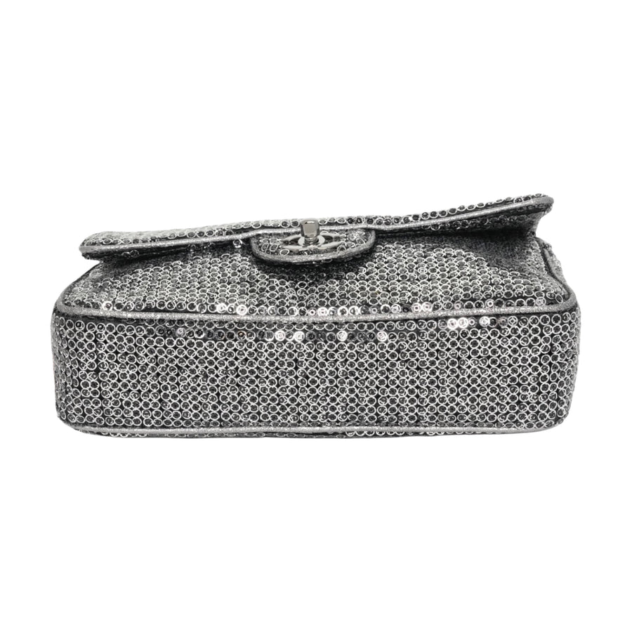 CHANEL 2006–2008 Chain Sequin Shoulder Bag