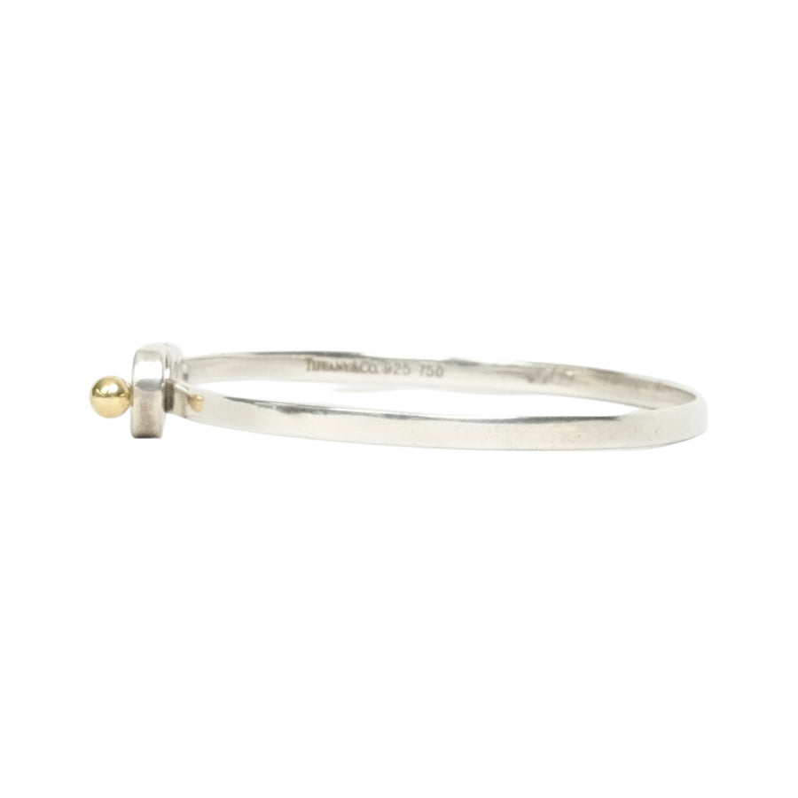 TIFFANY & CO. SV925 K18YG Love Knot Bangle