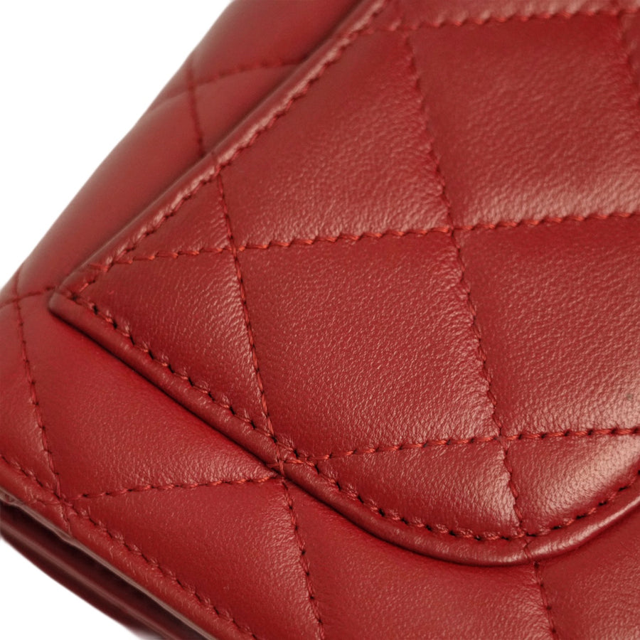 CHANEL Matelasse Coco Mark Tri-Fold Long Wallet