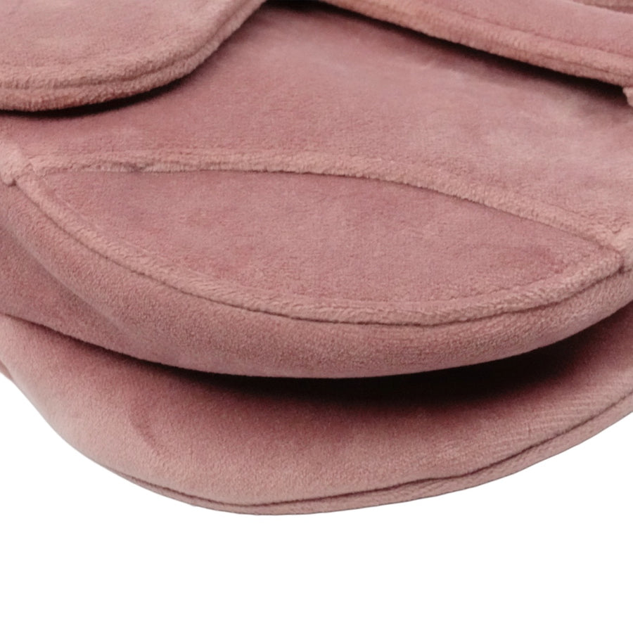 CHRISTIAN DIOR Velvet Saddlebag Handbag