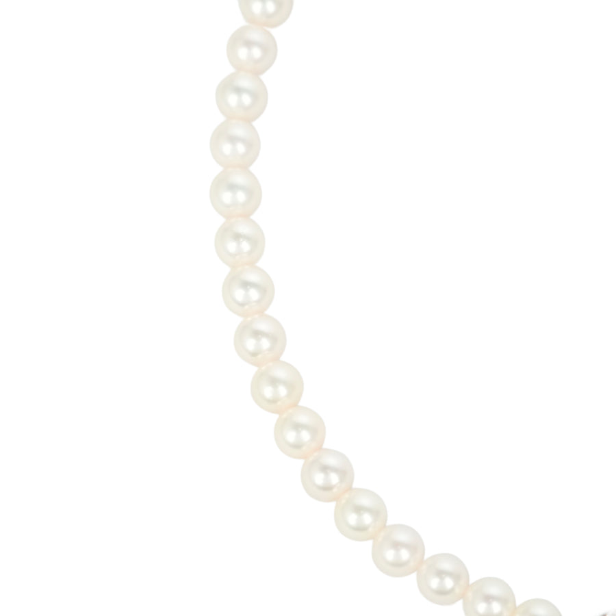 TASAKI Sterling Silver Pearl (Main Stones: 6.5-6.8mm) 30.9g Necklace