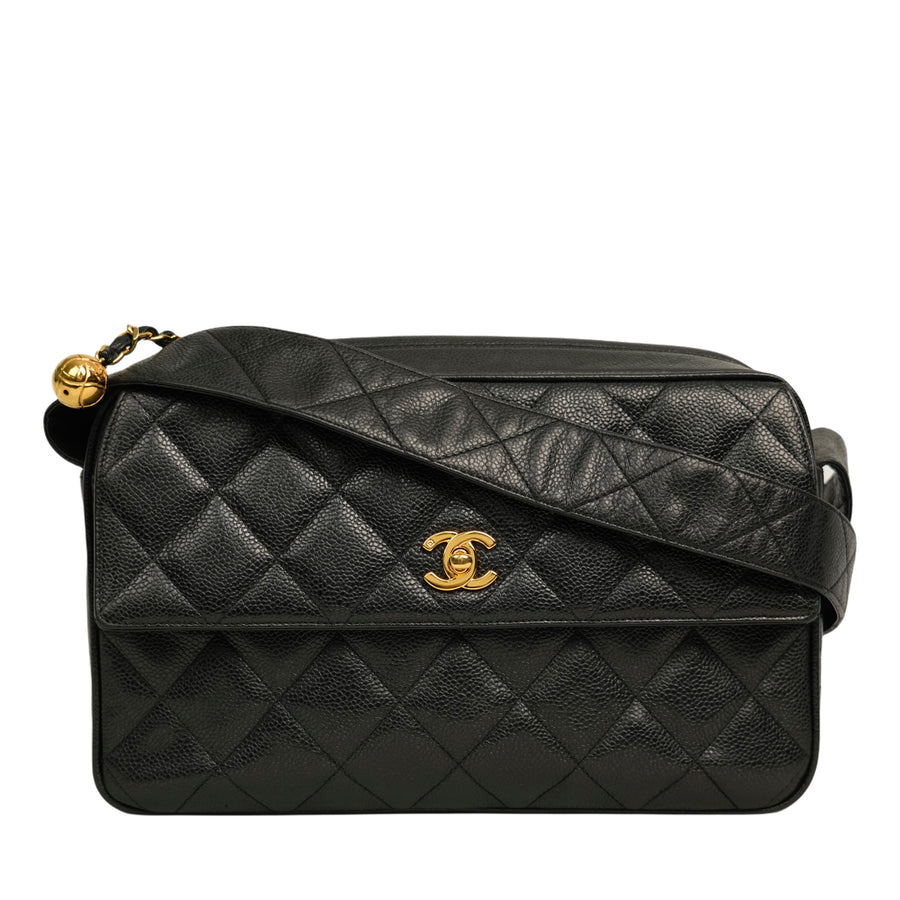 CHANEL 1994–1996 Matelasse Caviar Skin Shoulder Bag