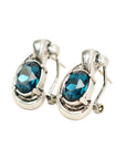 Vintage-Style Rhinestone Earrings(Rhodium-Plated Brass)