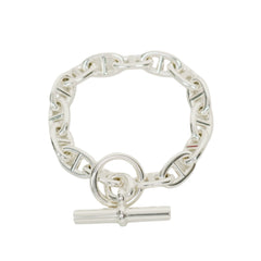 HERMÈS Chaine d’Ancre MM 15-Link Sterling Silver Bracelet