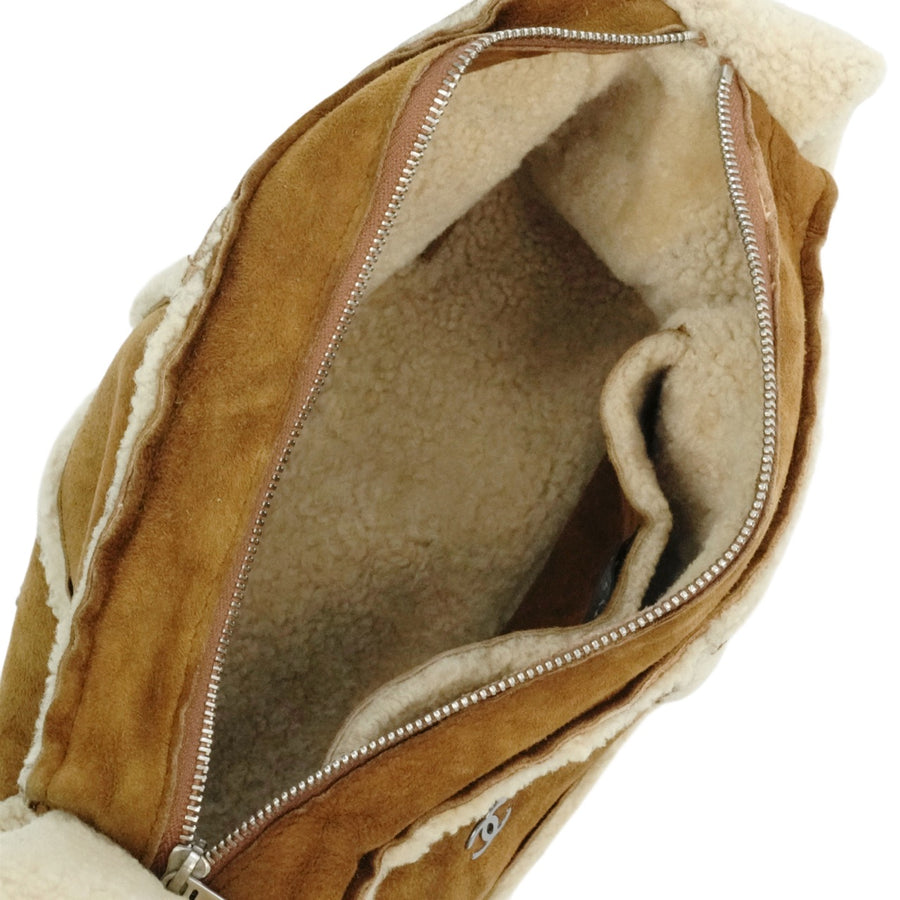 CHANEL 2000-2002 Coco Mark Mouton Shoulder Bag