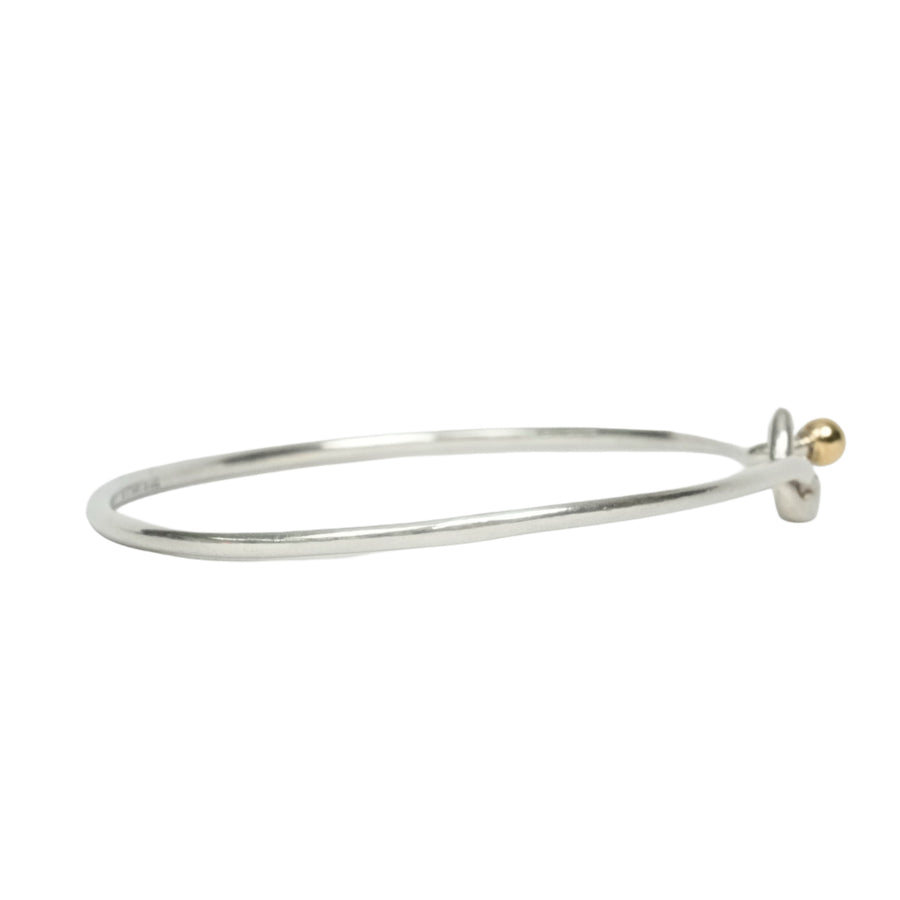 TIFFANY & CO. SV925 K18YG Love Knot Bangle