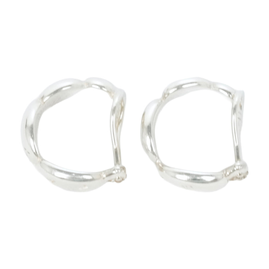 CHANEL Ag925 Hoop Earrings