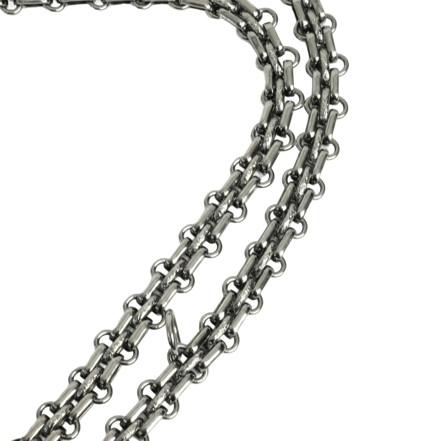 CHANEL 2008-2009 2.55 Matelassé Chain Double Flap Shoulder Bag with Pouch