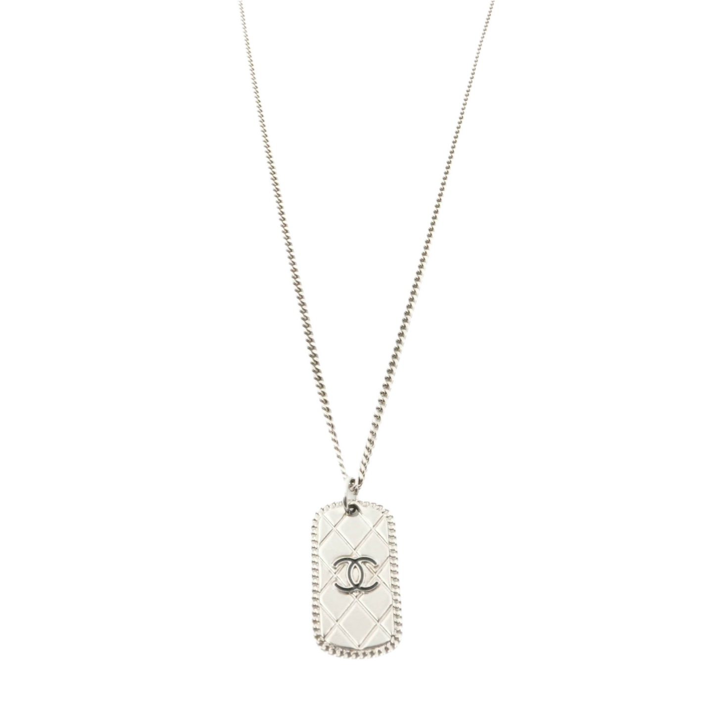 CHANEL 2009 Coco Mark Matelassé Necklace