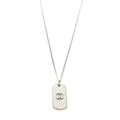 CHANEL 2009 Coco Mark Matelassé Necklace