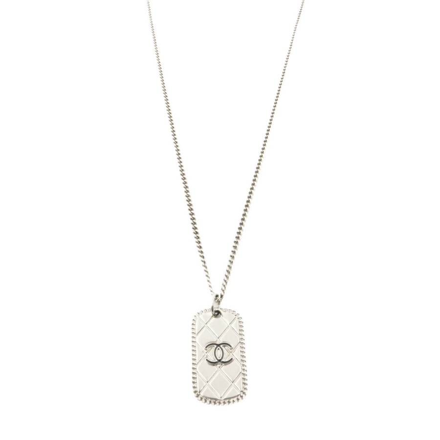 CHANEL 2009 Coco Mark Matelassé Necklace