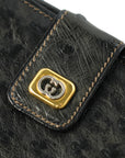 GUCCI Ostrich Long Wallet