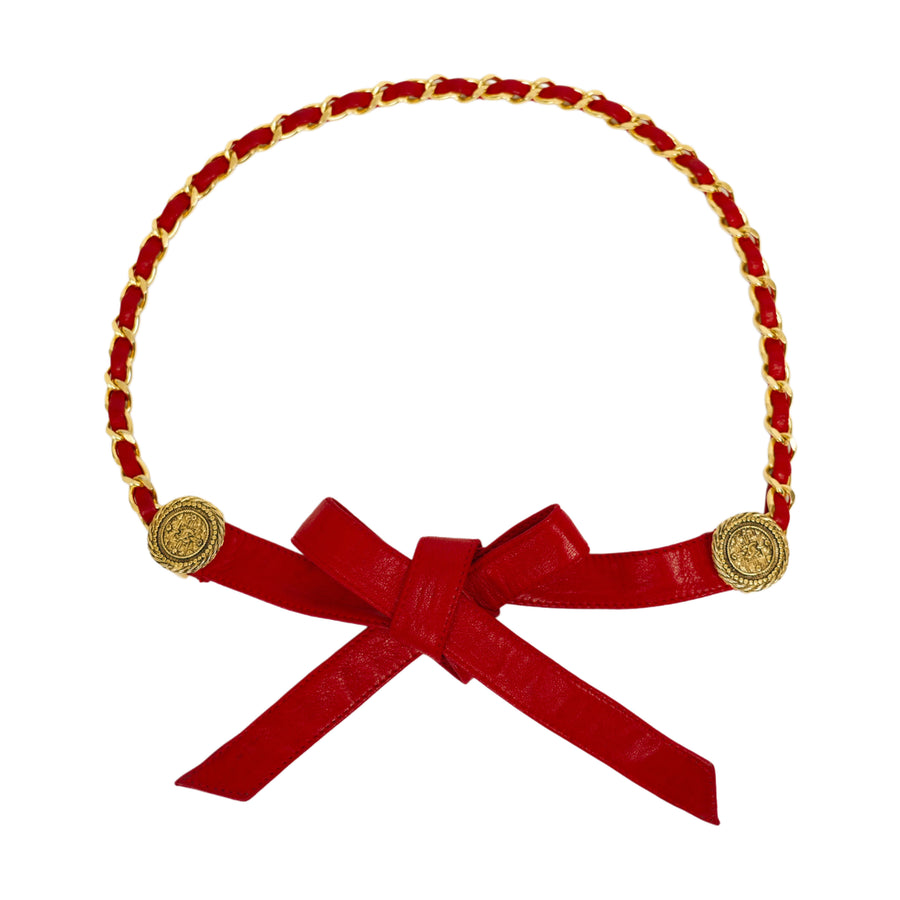 CHANEL Ribbon Chain Belt