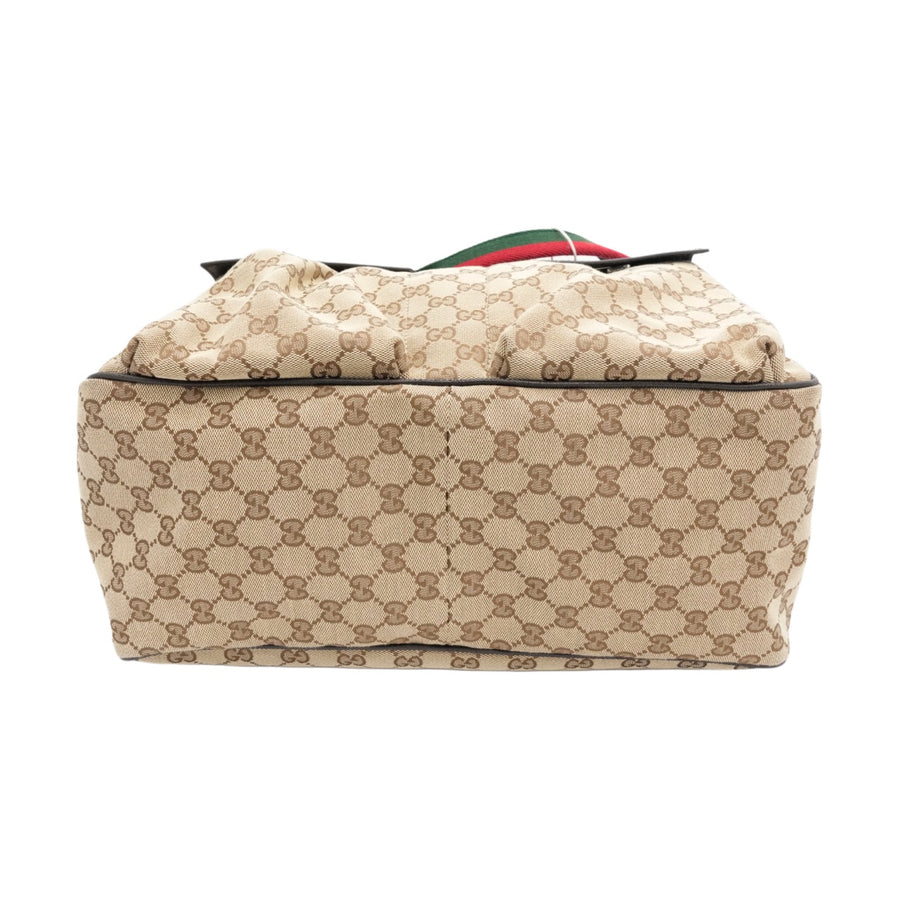 GUCCI  GG Canvas Sherry Line 161836 Tote Bag/Handbag