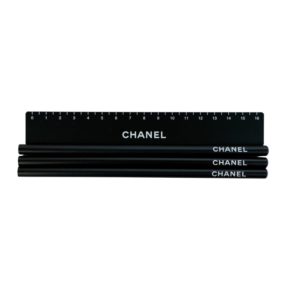 CHANEL Pencil Case Set Pencil Ruler Other Accessory