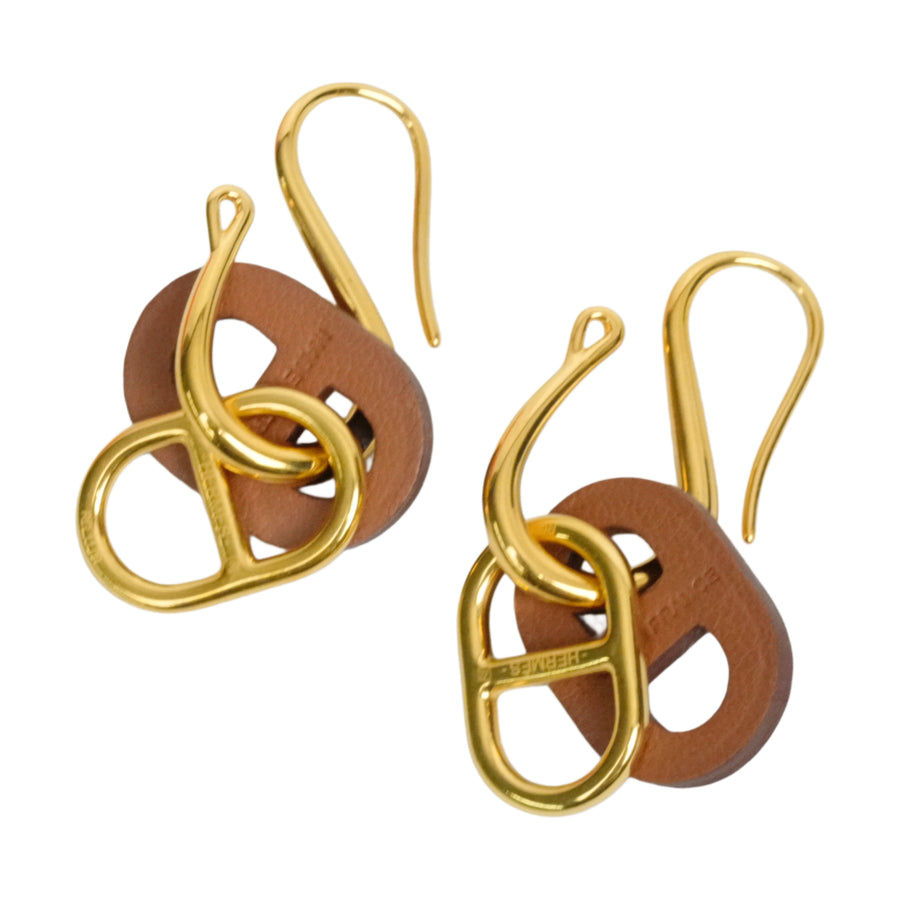 HERMES Oh! My Yon Chaine d'Ancre Swing Earrings