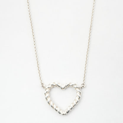 TIFFANY & CO. SV925 Twist Heart Necklace