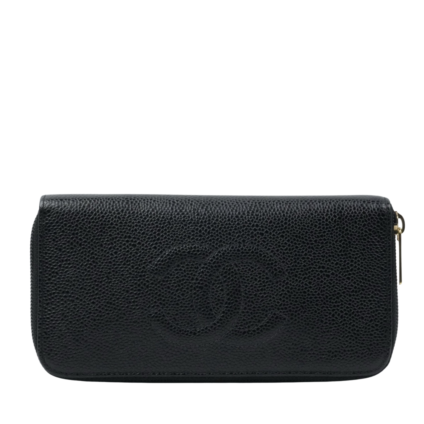 CHANEL  2003-2004 Caviar Skin Long Wallet