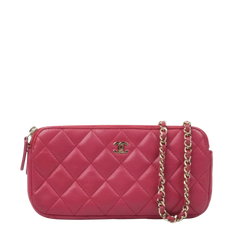 CHANEL Matelassé Chain Wallet/Mini Shoulder Bag 2Way