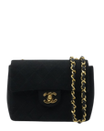 CHANEL 1986-1988 Cotton Jersey Mini Matelassé Shoulder Bag