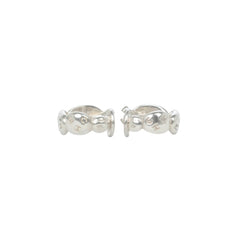 CHANEL Ag925 Hoop Earrings