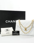 CHANEL 1994-1996 Matelassé V flap with G Hardware Lambskin Shoulder Bag