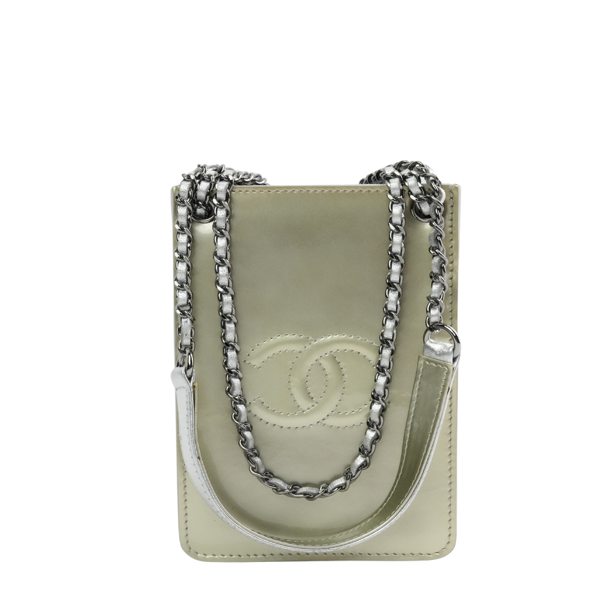 CHANEL Enamel Shoulder Bag