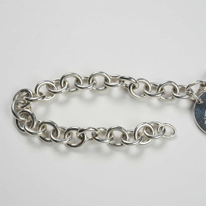 TIFFANY & CO. Returnt to Tiffany Round Tag Bracelet Silver 34.9g