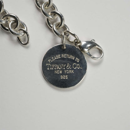 TIFFANY & CO. Returnt to Tiffany Round Tag Bracelet Silver 34.9g