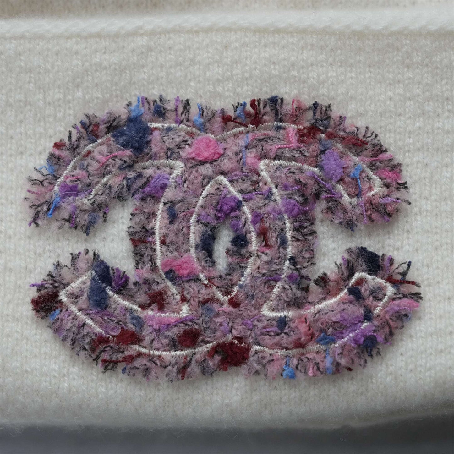 CHANEL Knit Hat With Coco Mark