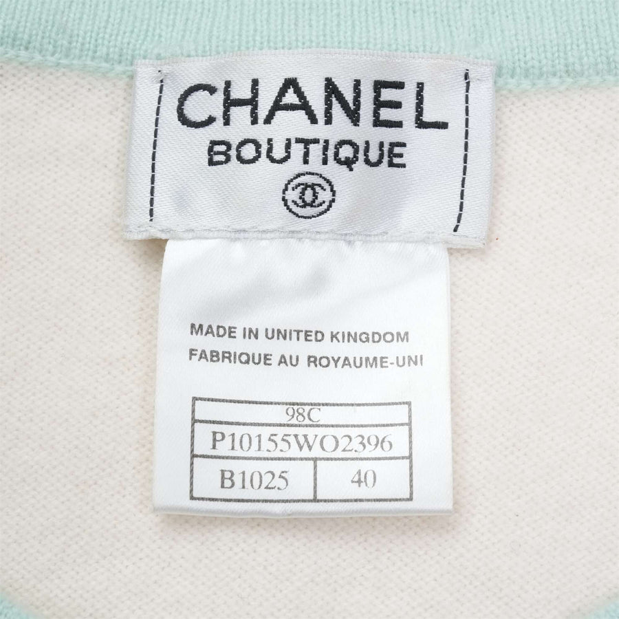 CHANEL 1998 Ensemble Knit Cashmere Size 40 Top