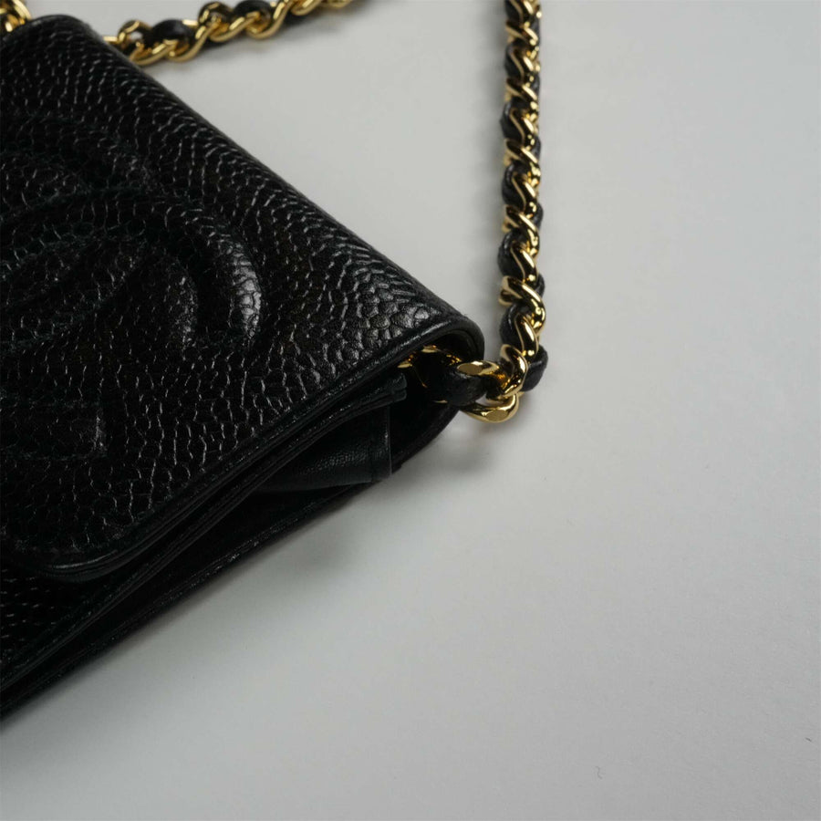 CHANEL 1994-1996 Grained Calfskin Shoulder Bag