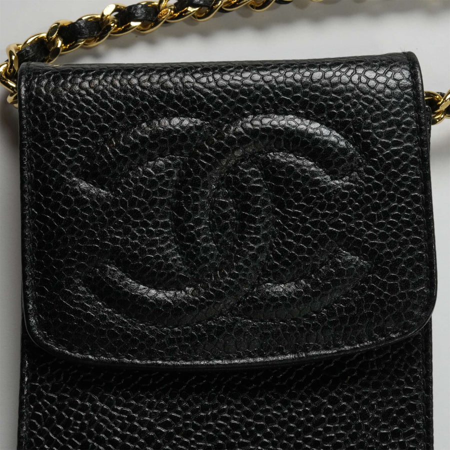 CHANEL 1994-1996 Grained Calfskin Shoulder Bag