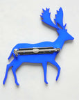 CHANEL Deer Motif Coco Mark Brooch