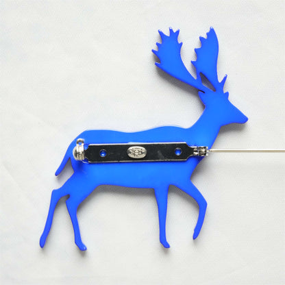 CHANEL Deer Motif Coco Mark Brooch