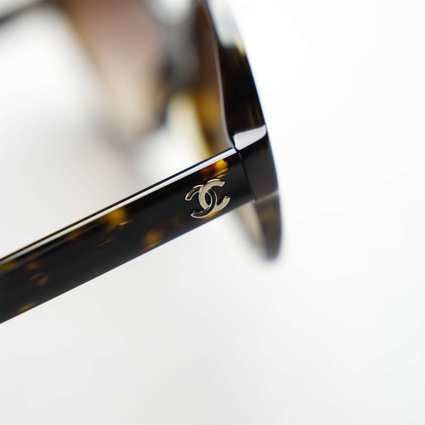 CHANEL Sunglasses With Gold Hardware