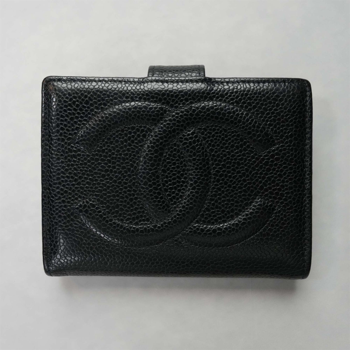 CHANEL Wallet In Caviar Skin With Gold Hardware