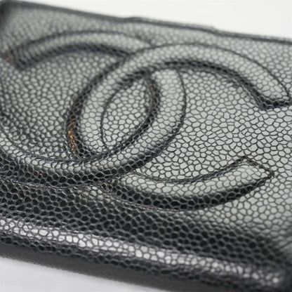 CHANEL Wallet In Caviar Skin With Gold Hardware