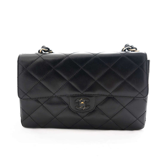 CHANEL PVC Lambskin Shoulder Bag