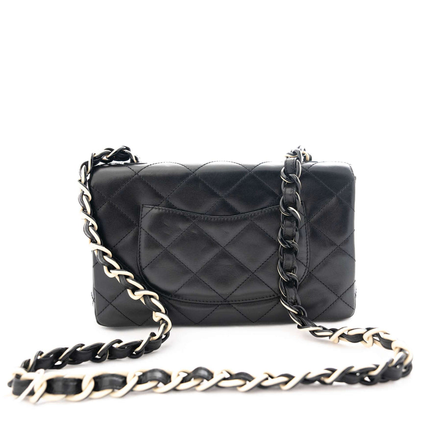 CHANEL PVC Lambskin Shoulder Bag