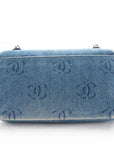 CHANEL Denim Matelassé  Shoulder Bag