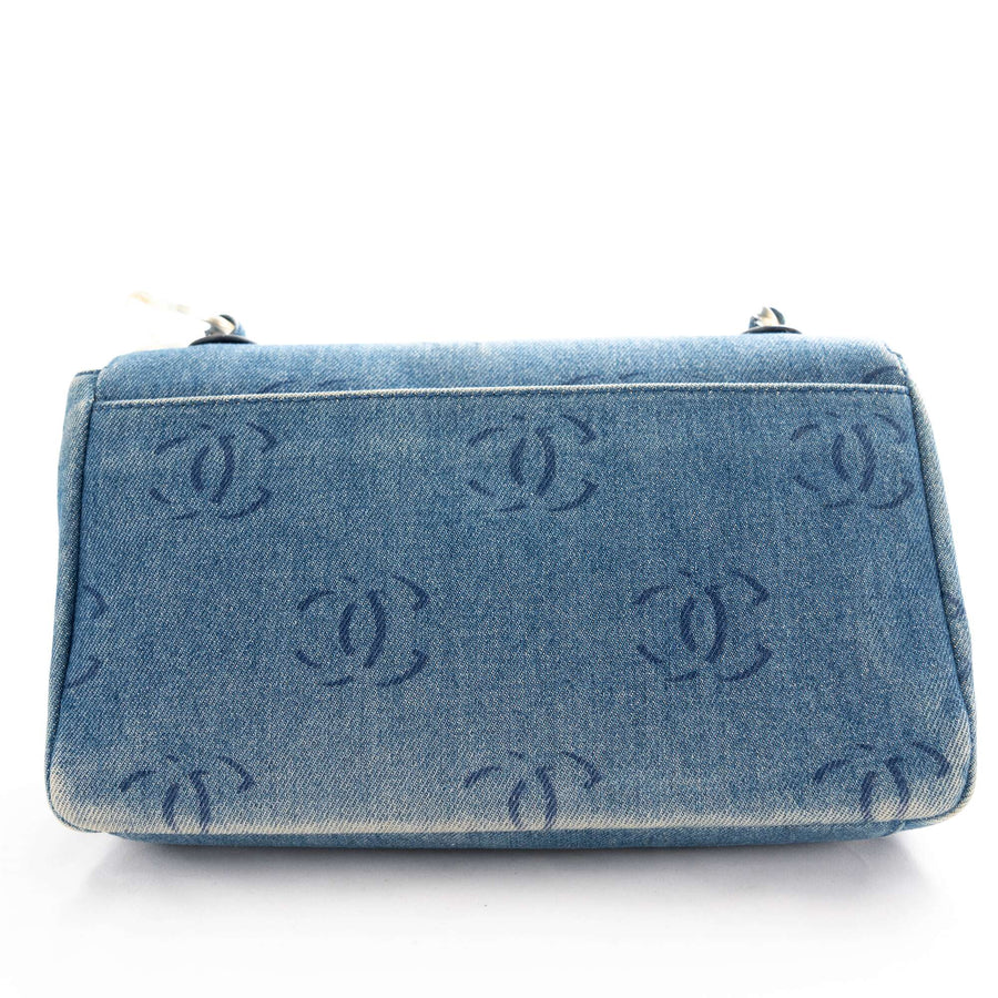 CHANEL Denim Matelassé  Shoulder Bag