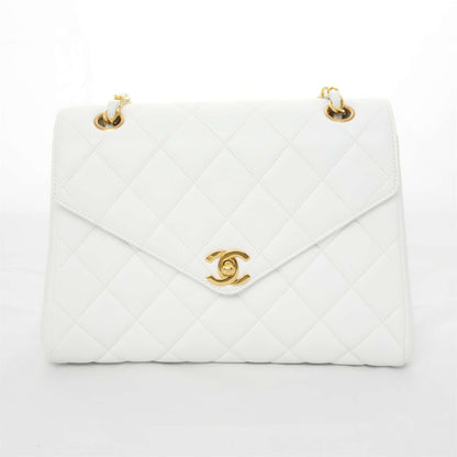 CHANEL 1994-1996 Matelassé V flap with G Hardware Lambskin Shoulder Bag