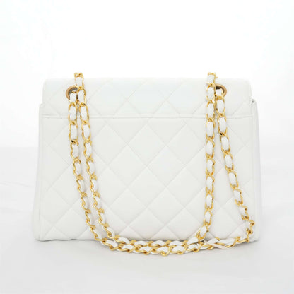 CHANEL 1994-1996 Matelassé V flap with G Hardware Lambskin Shoulder Bag