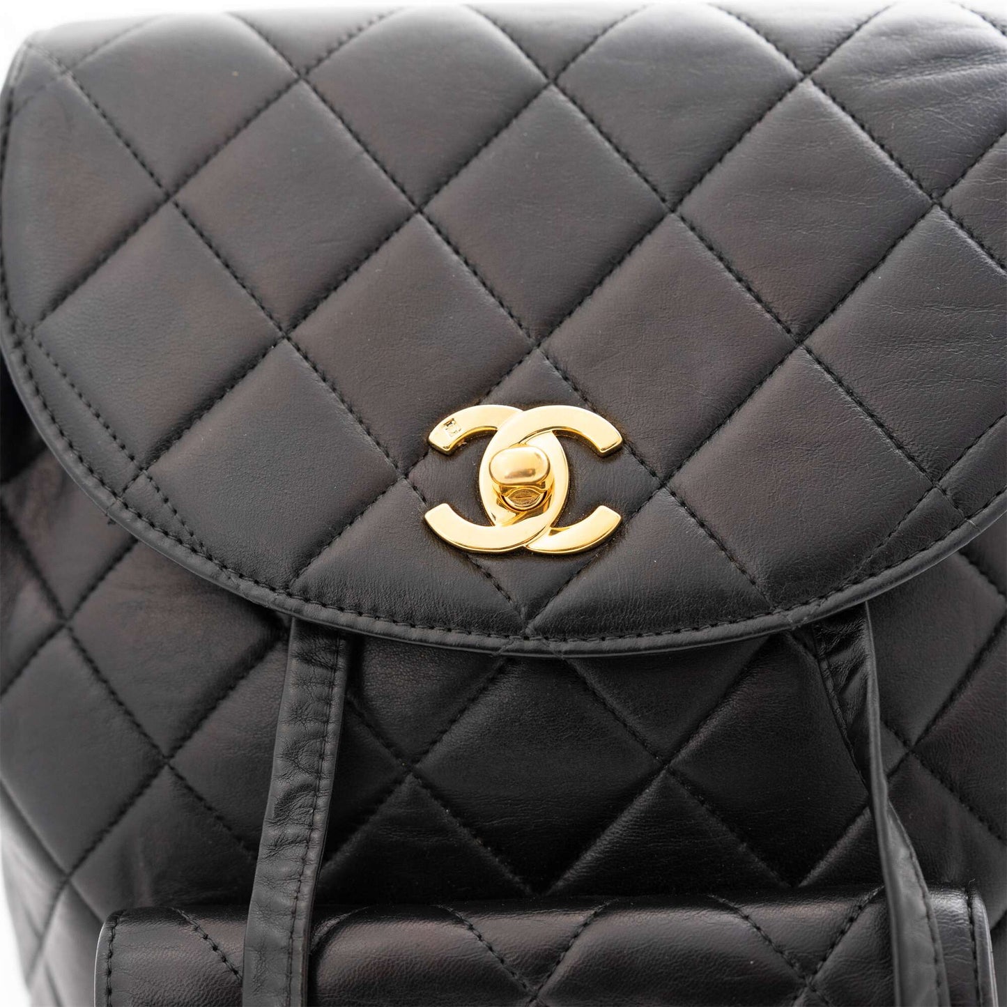 CHANEL 1994-1996 Matelassé Rucksack with Emblem  Backpack