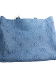 CHANEL Denim Patent with Pouch Tote Bag