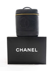 CHANEL 2000-2002 Vanity Grained Caviar Skin Handbag