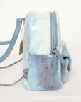 CHANEL Sequined Backpack with Seal W18cm 25 Series